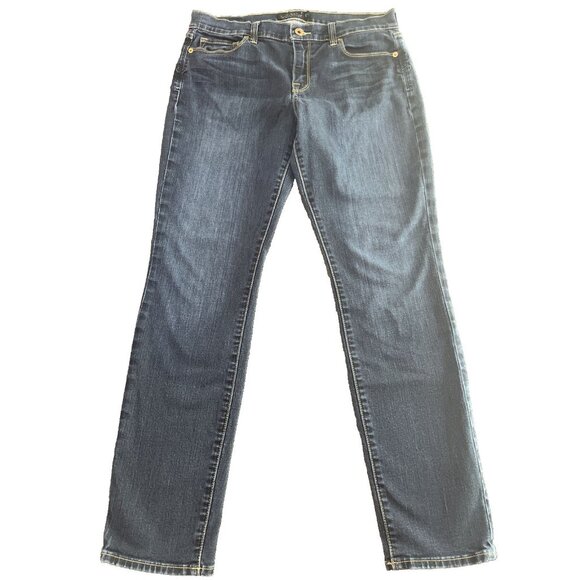Lucky Brand Jeans Women's Size 10 Sofia Skinny Blue Denim Mid-Rise Ankle - Picture 1 of 10